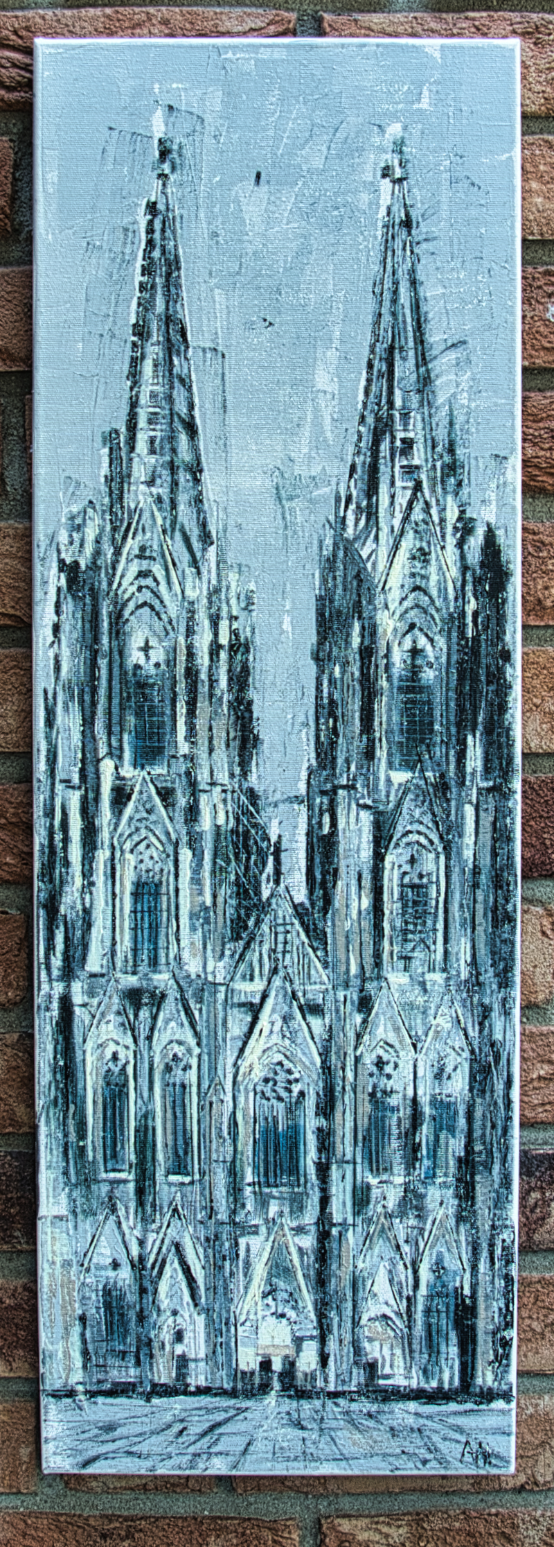 Kölner Dom in Spachteltechnik